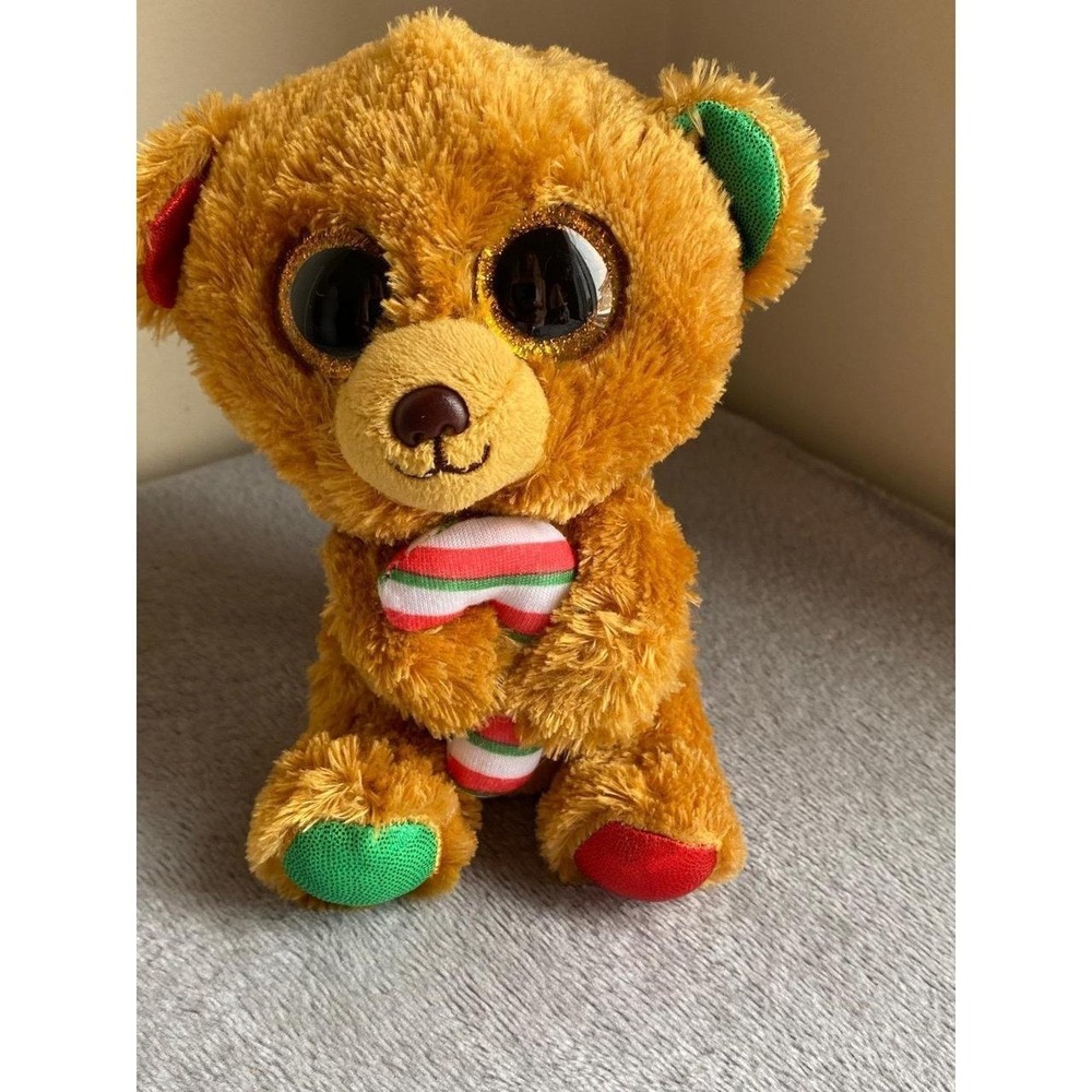 Ty Silk Beanie Boos Bella The Bear With Tush Tag Plush Stuffed Animal Toy s1